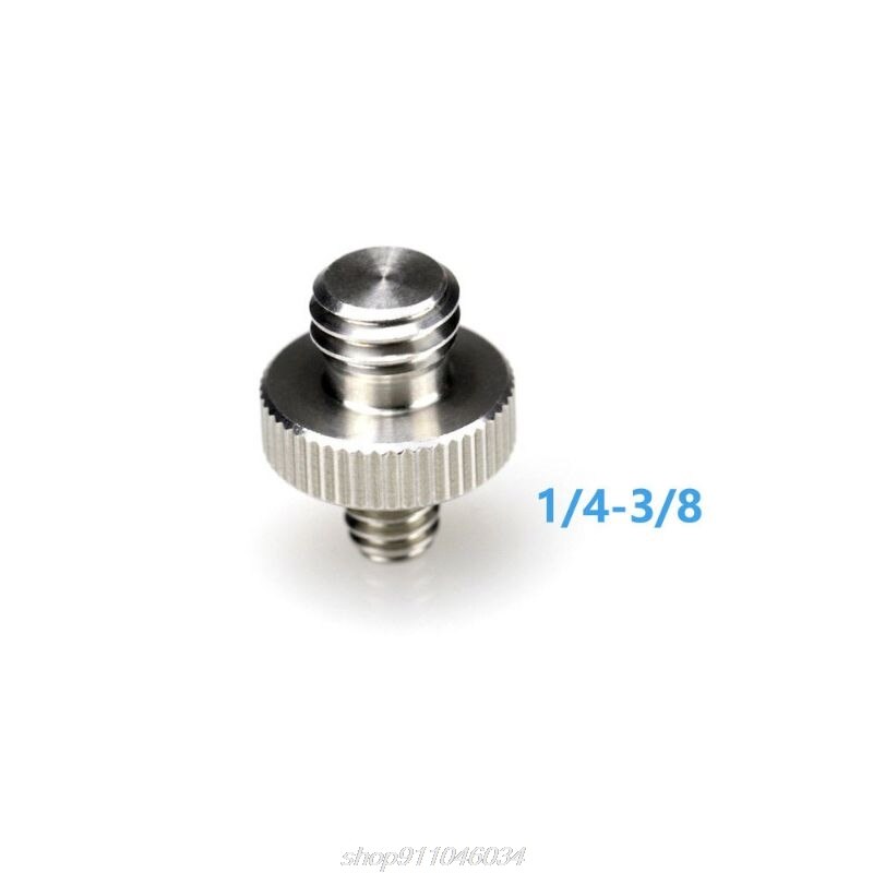 Metalen 1/4 \ "Man 1/4 \" Of 3/8 \ "Man Schroefdraad Adapter 1/4 Of 3/8 Inch dubbele Man Schroef Adapter Statief Camera N18 20: B