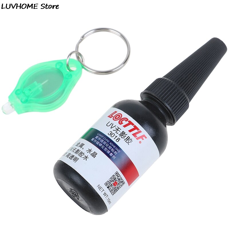 1 pz 5 seconda correzione colla UV acrilico metallo colla UV 10g resina tipo duro ultravioletto solidifica adesivo trasparente con torcia UV