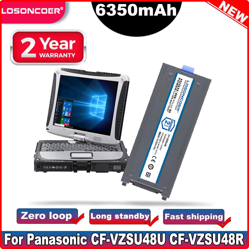 CF-VZSU48 6350Mah Laptop Batterij Voor Panasonic CF-VZSU48U CF-VZSU48R CF-VZSU28 CF-VZSU87R CF-VZSU50 CF-19 CF19 CF-VZSU58 MK1 MK2