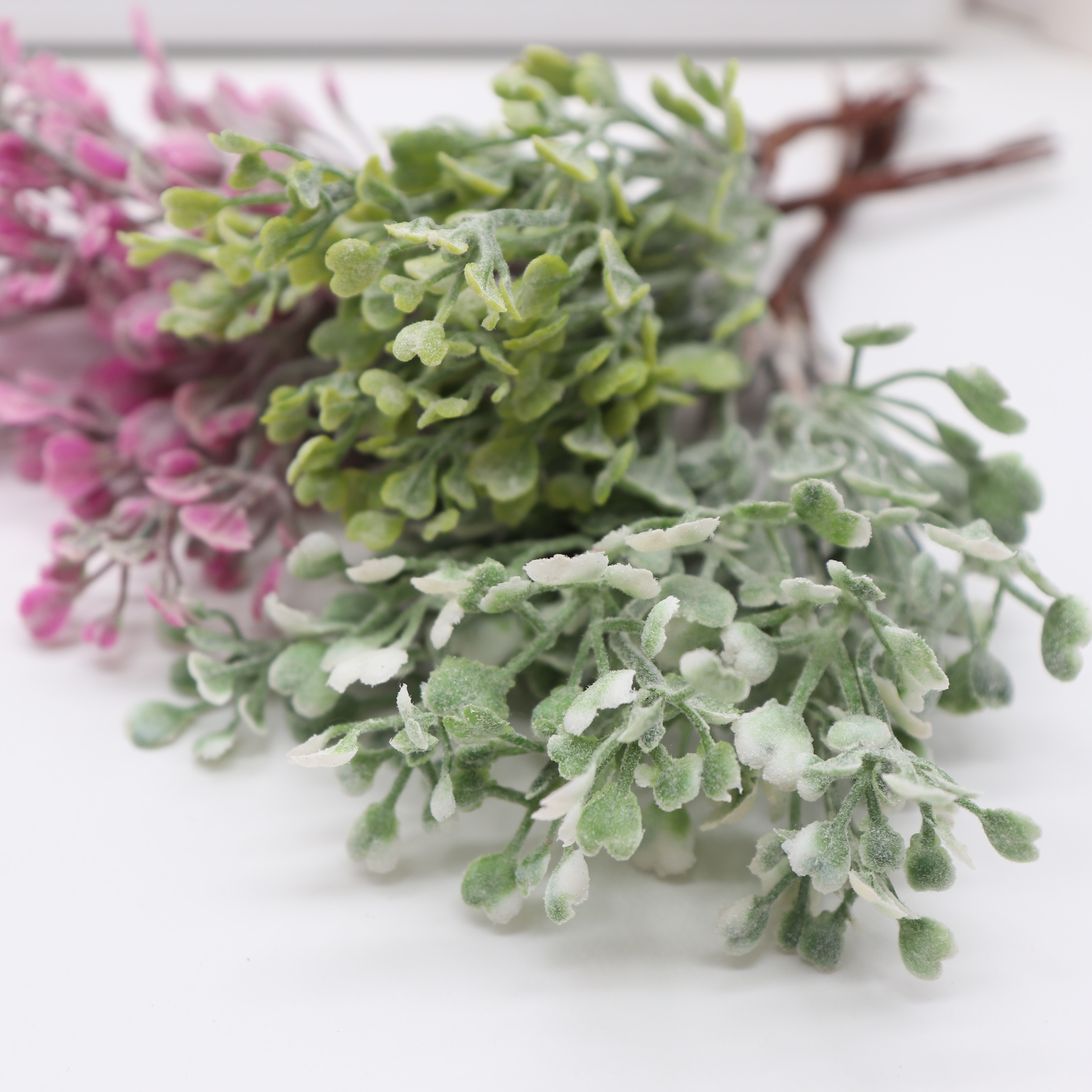 6 stk mini agern blad kunstige blomster plante til hjemmet krans gør det selv scrapbog bryllup juledekoration