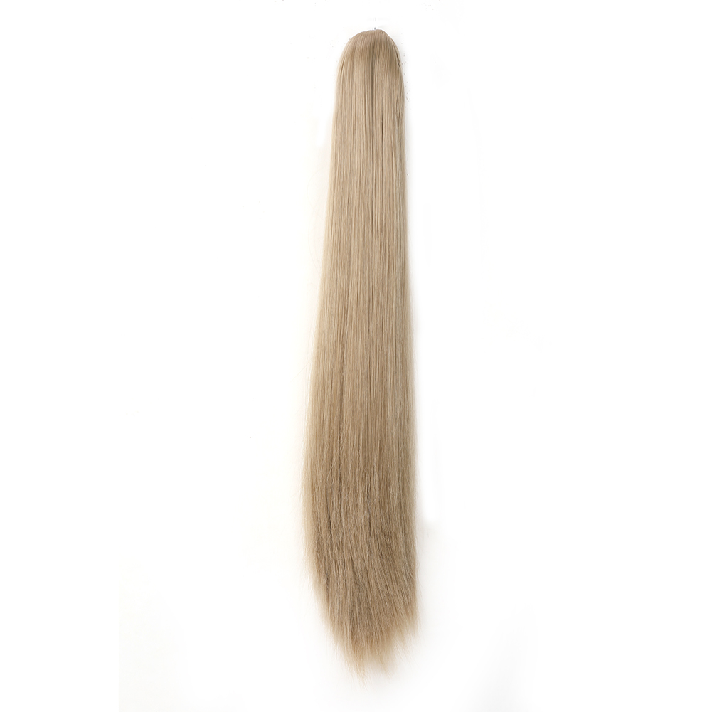 Cauda de pônei reta longa para mulheres, extensão de rabo de cavalo para meninas, cabelo sintético macio natural de alta qualidade, 20 in: #24