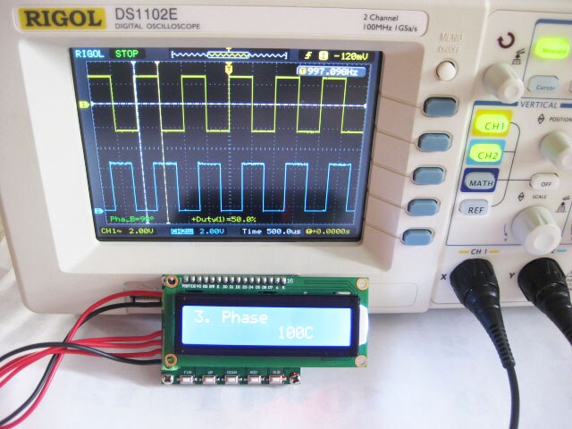 Multifunktionale einstellbare Phase zwei impulssignal Generator ausgänge servo steuersignal frequenzmesser