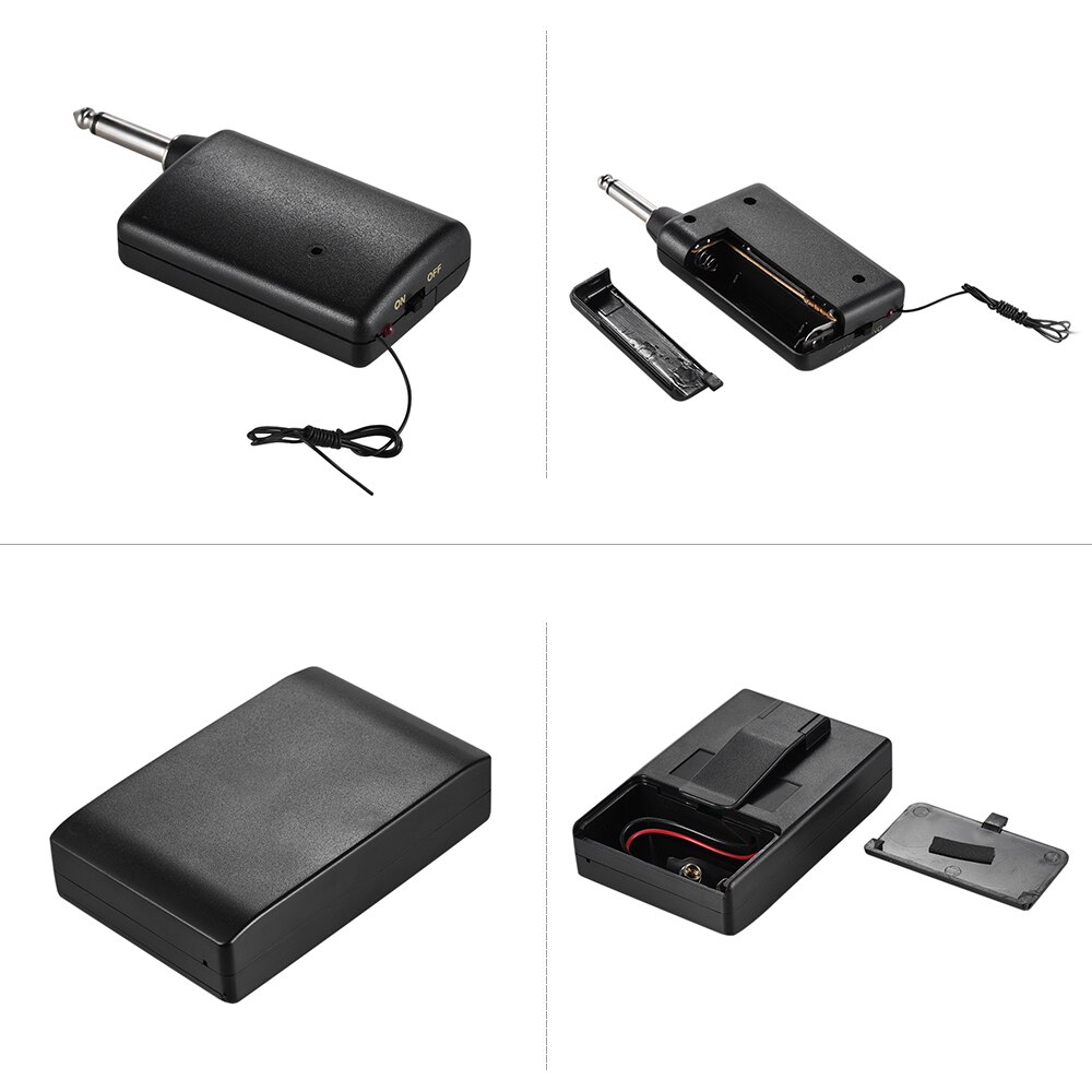 Draagbare fm draadloze microfoon headset systeem stemversterker 1/4in uitgangsplug met bodypack zender ontvanger