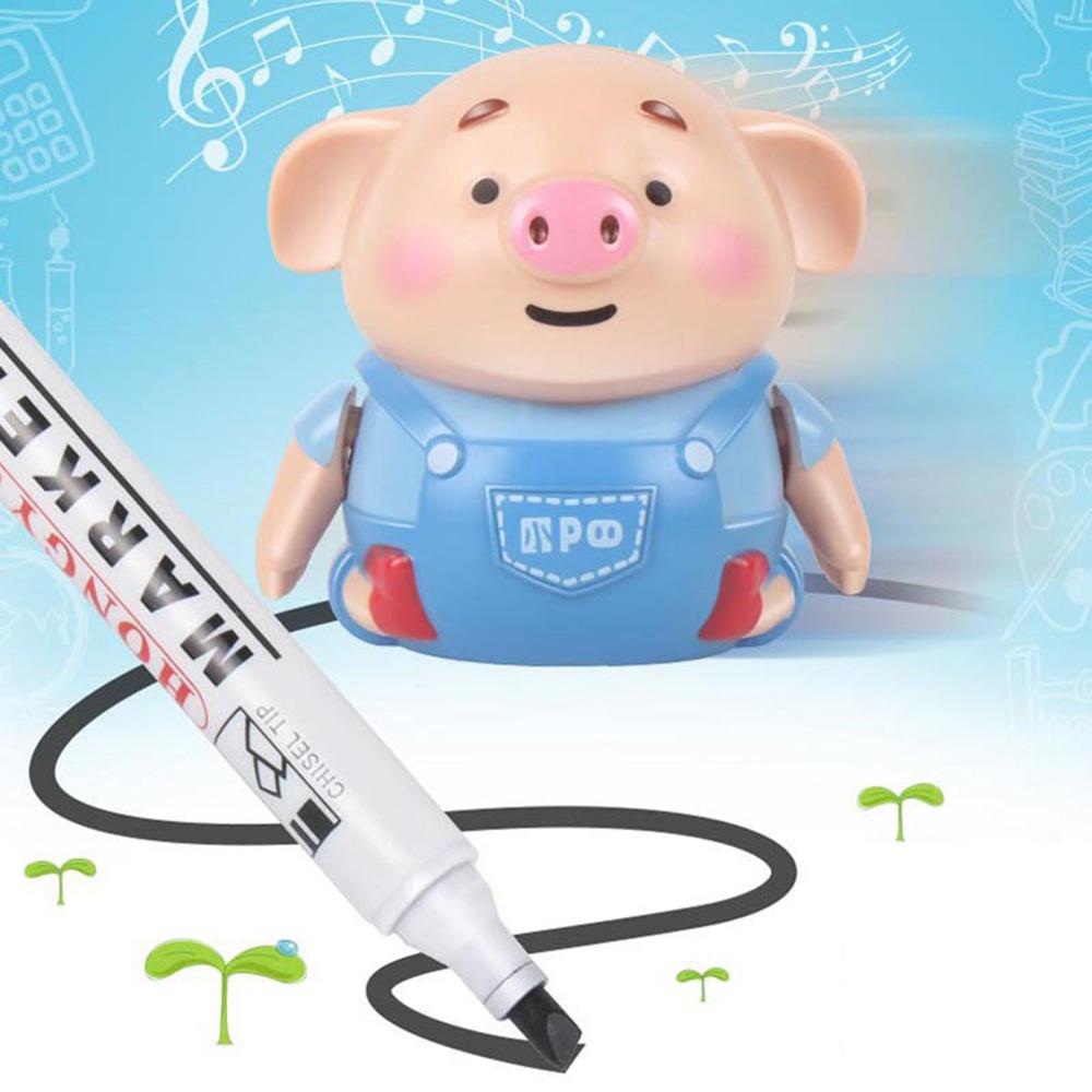 Mini Pig Robot Pen Inductieve Remote Radio Voertuig Met Lichte Muziek Onderwijs Speelgoed Elektrische Dieren Kinderen Speelgoed Voor Kinderen
