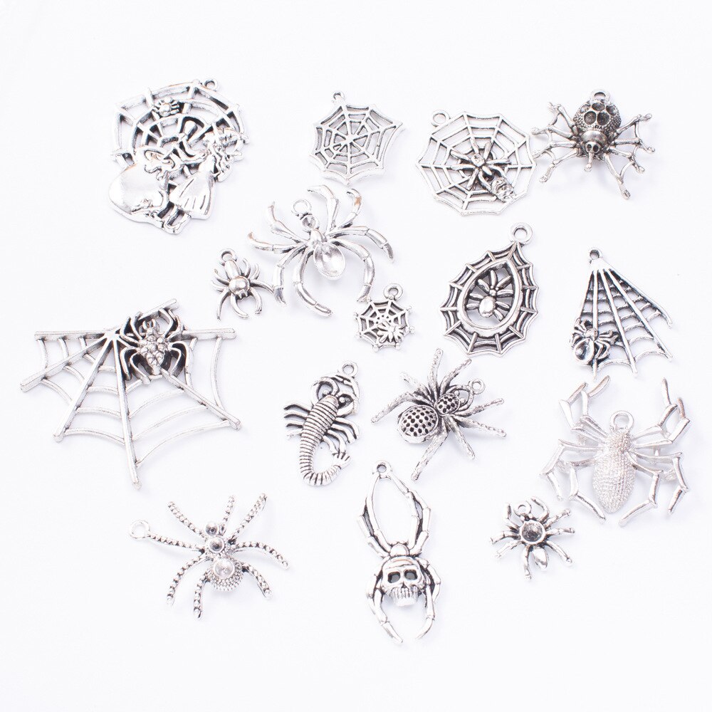 50g 100g Mixed Charms Pendants Spider Animal for Bracelets Necklaces Anklet DIY Accessories for Craft Jewelry Making