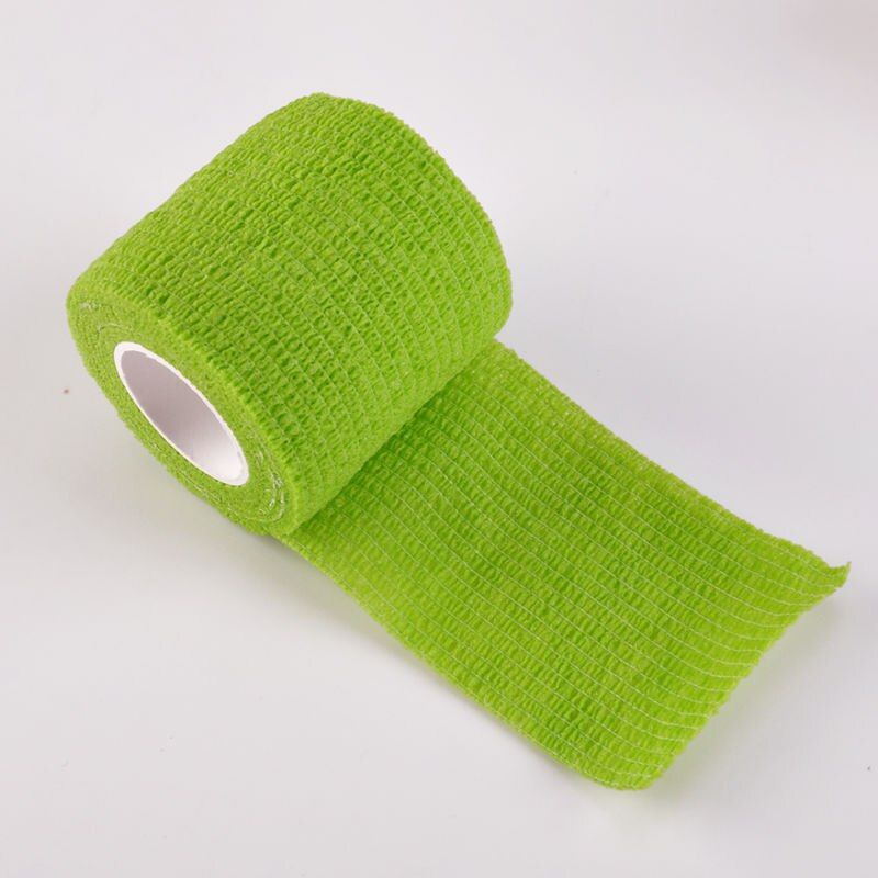 20pcs Self-adhesive Bandage Athletic Tape Elastoplast Sports Recovery Strapping Gym Waterproof Tennis Muscle Pain Relief Bandage: Green