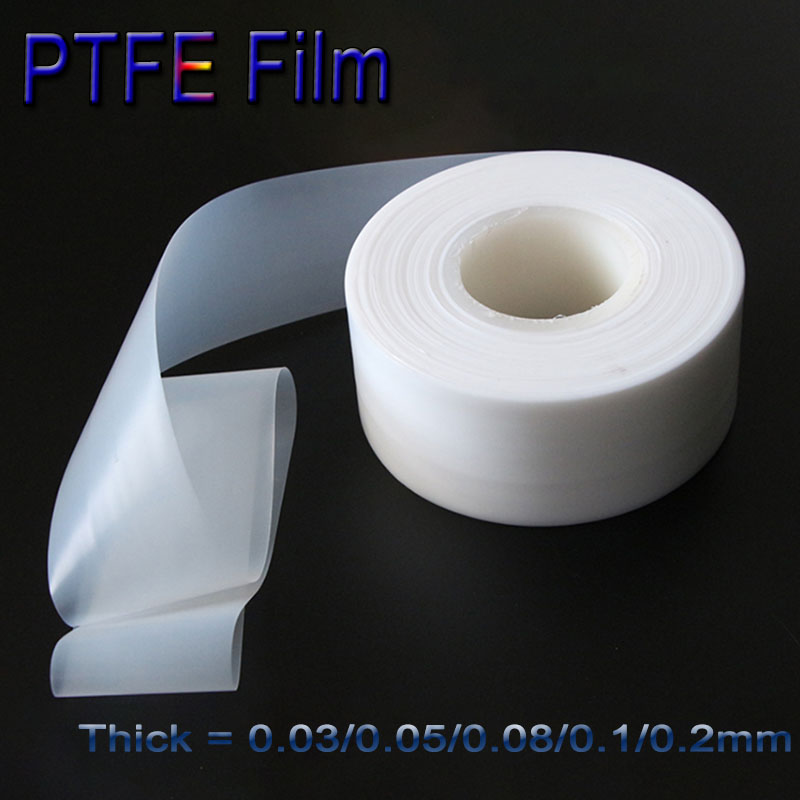 Película de plástico de PTFE translúcido, película de PTFE resistente a la corrosión utilizada para sellar material lubricante, cinta de sellado antiadherente