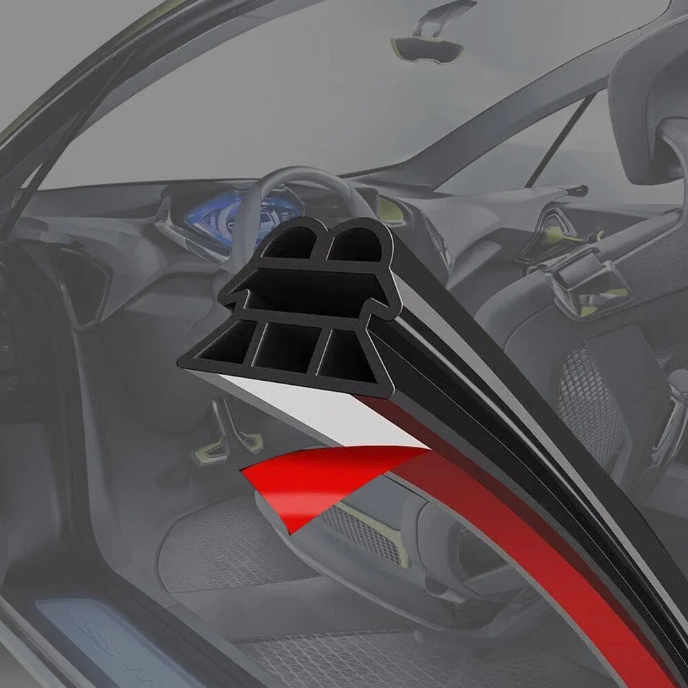 Guarnizioni per portiere per auto Adesivi per auto a doppio strato Cappuccio insonorizzato Accessori per auto Porta in gomma Striscia di tenuta anticollisione per auto