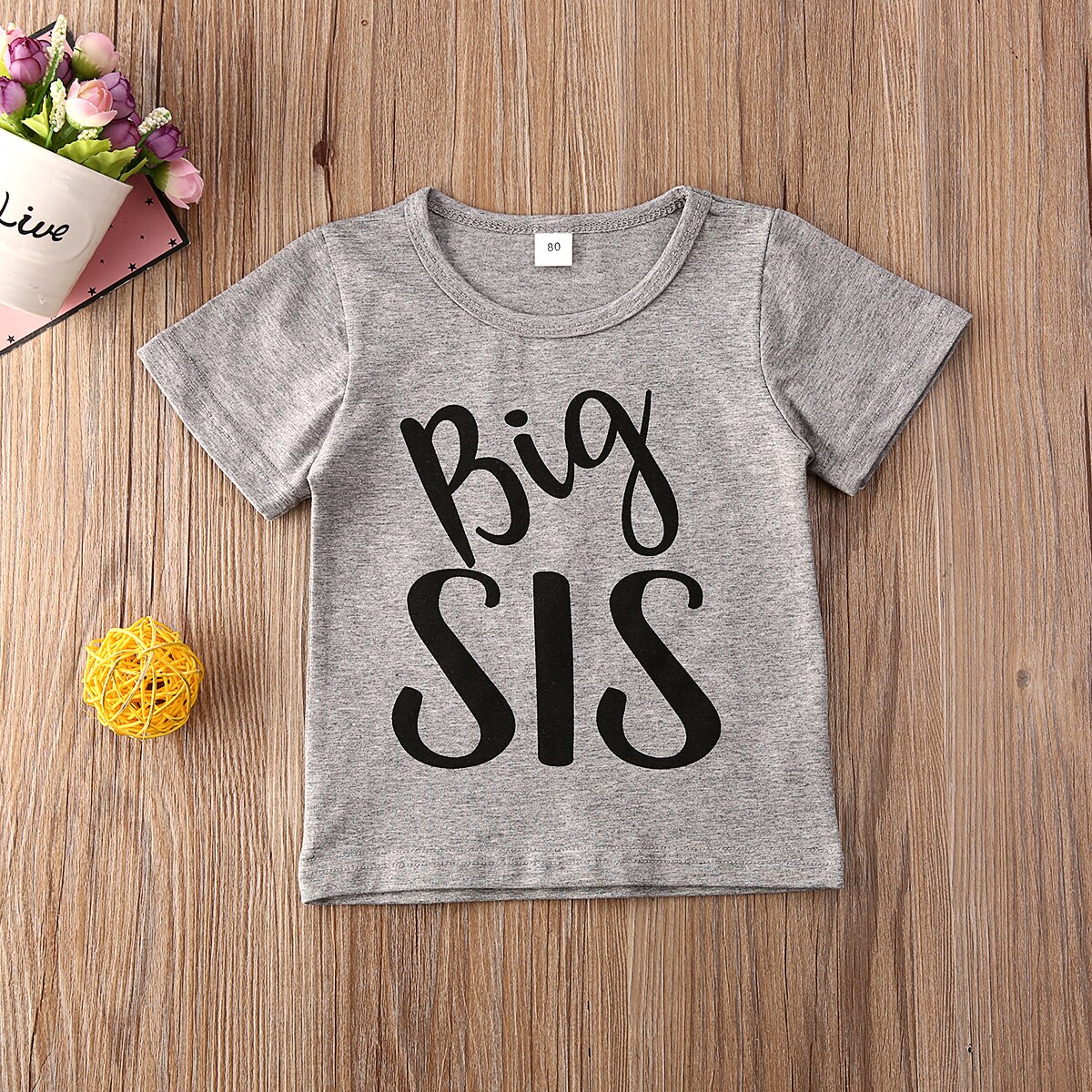 Baby sommerklær søster bror matchende klær baby gutt jente barn topper t-skjorte bokstavtrykk lappeteppe klær 6m-4t