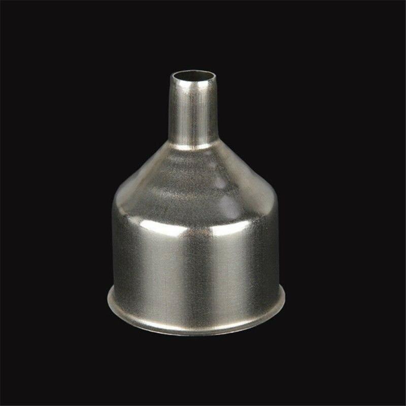 Kitchen Funnel Universal Funnel 2 Inch Stainless Steel For Filling Vials Household Silver Welding Long-mouth Funnel