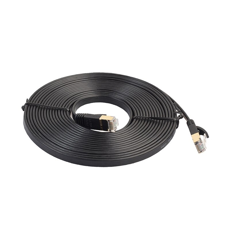 Hoge Standaard CAT7 Platte Ethernet-netwerkkabel RJ45 600Mhz Patch Lan Ethernet Kabels Voor Pc Laptop - 1M