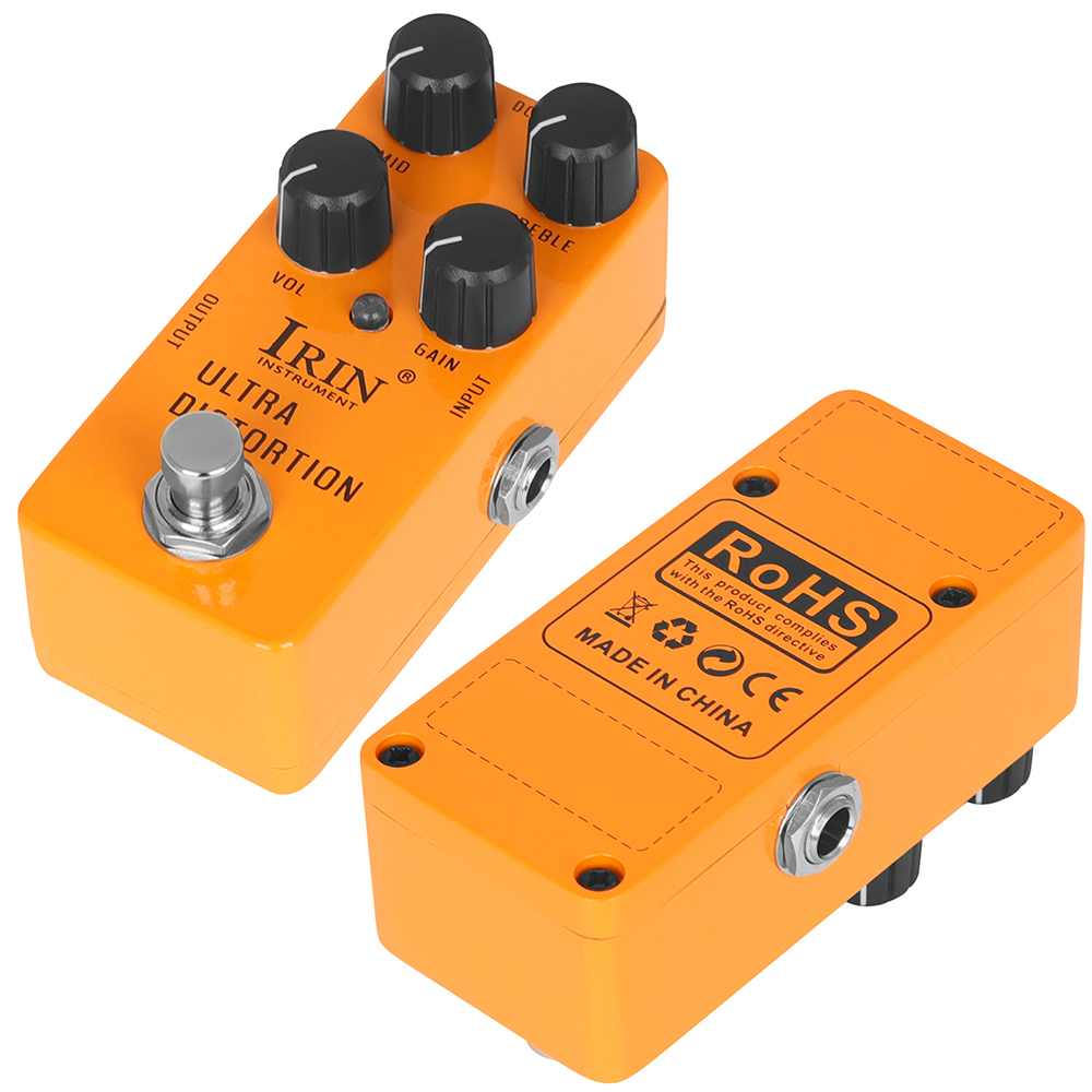 Pedales de efectos de guitarra serie IRIN RS, Pedal de efectos de guitarra eléctrica de aleación de aluminio, accesorios de guitarra para instrumentos de cuerda
