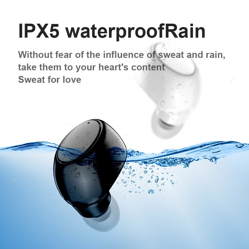 X6 Mini 5.0 zestaw słuchawkowy Bluetooth Sport zestaw słuchawkowy z mikrofonem słuchawki bezprzewodowe zestaw głośnomówiący Stereo słuchawki douszne dla Xiaomi wszystkie telefony