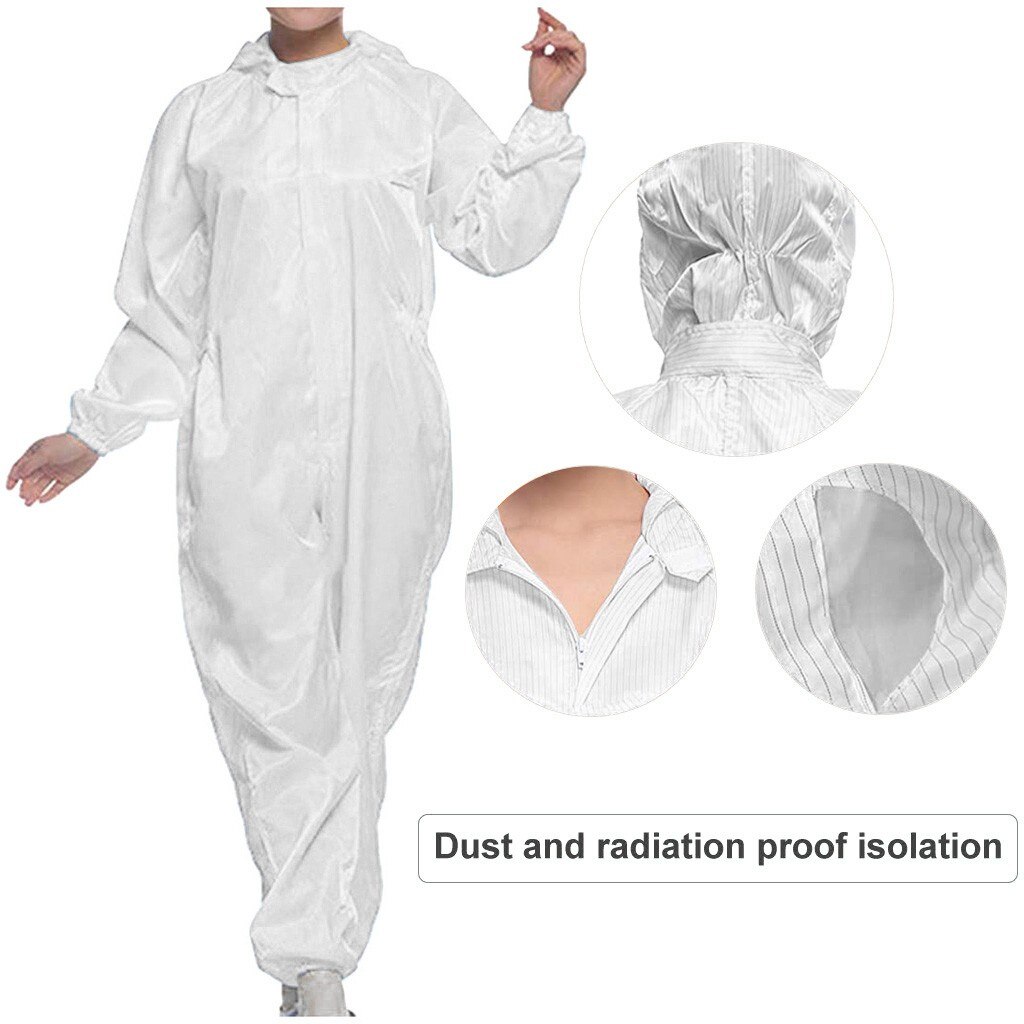 Wegwerp Bescherming Gown Dust Spray Pak Siamese Non-woven Stofdicht Anti Splash Kleding Veilig Kleding In Voorraad # E30