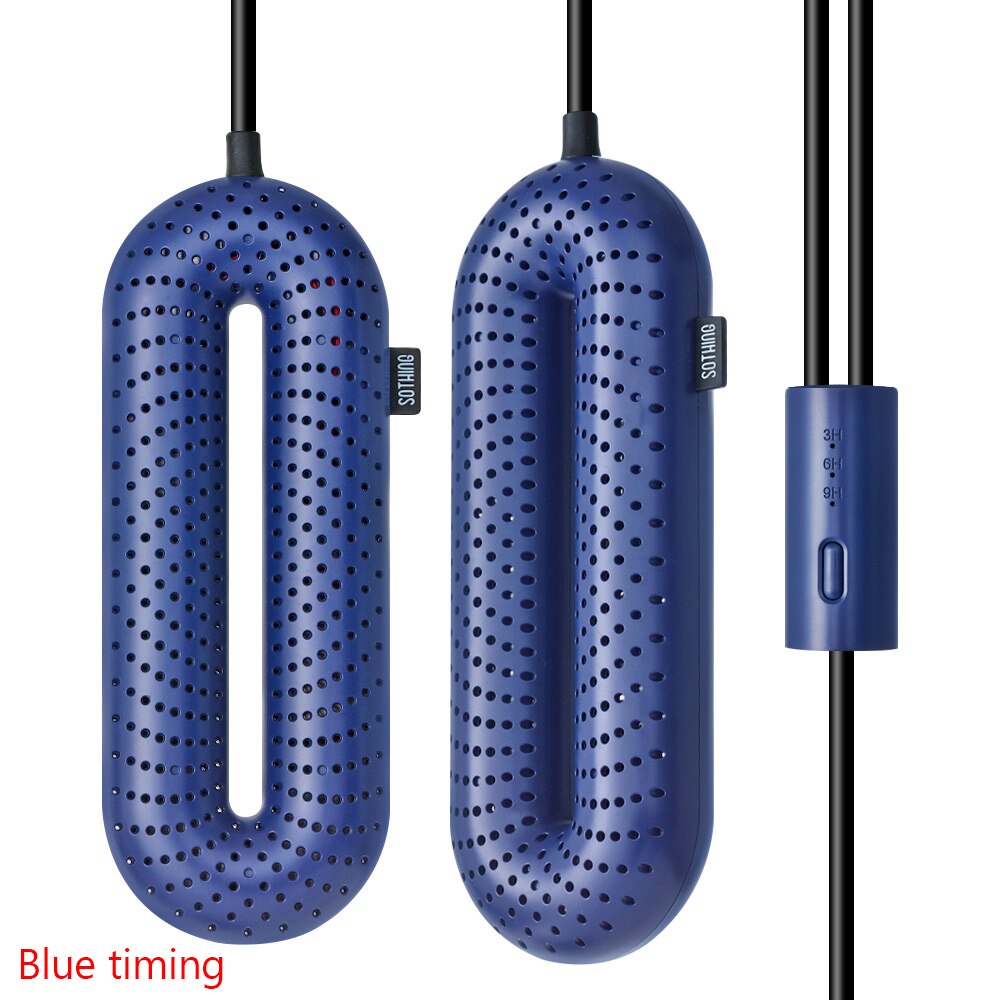 1 ensemble chaussures sèche Portable ménage électrique stérilisation UV température constante séchage désodorisation: Blue timing