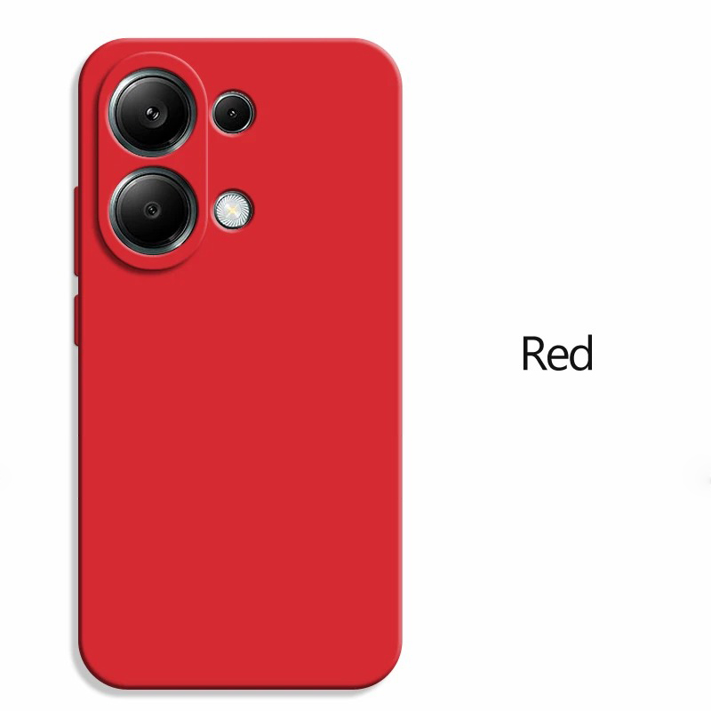 Funda de teléfono Redmi Note 13 Pro, carcasa de silicona líquida cuadrada de lujo para Xiaomi Redmi Note 13, Note 13 Pro, Note 13pro Plus, 5G: ordenador personal + TPU / Rojo