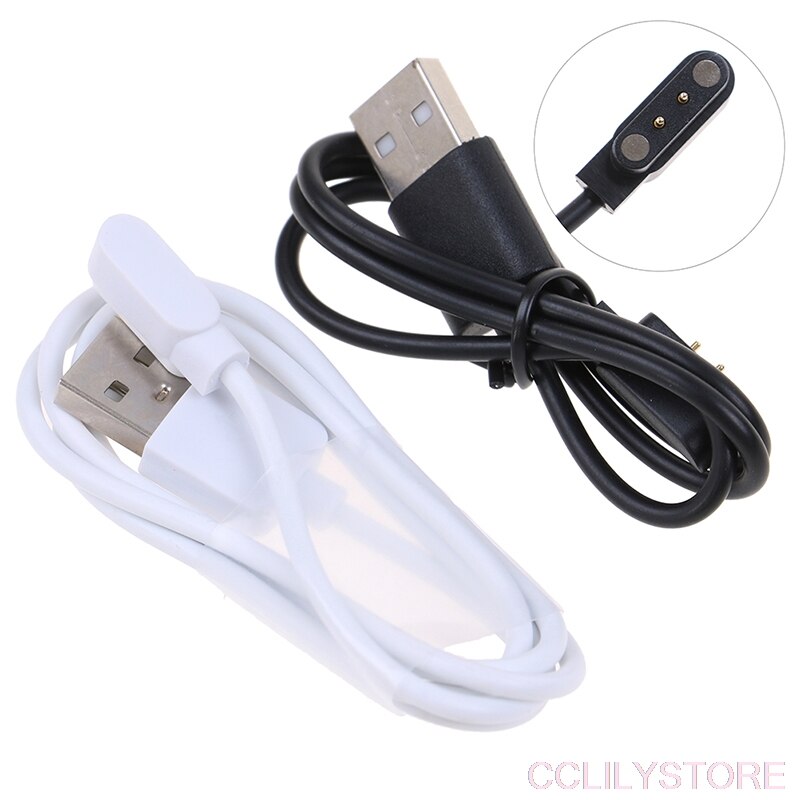 Cable de carga magnético Universal para reloj inteligente, pulseras con espaciado de 2 pines y 4mm