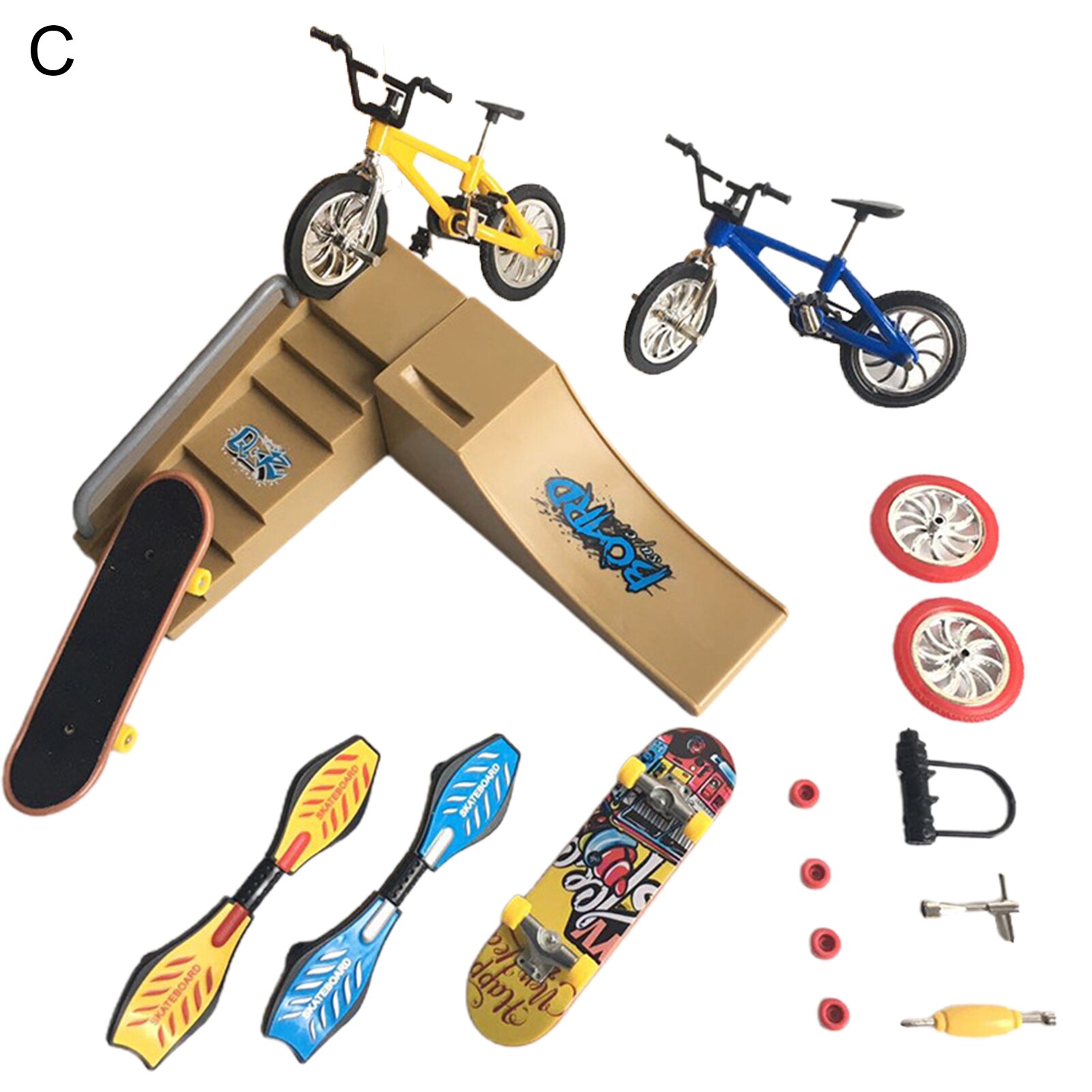 Kids Mini Toets Fiets Scooter Skateboard Vitaliteit Board Vinger Speelgoed Set