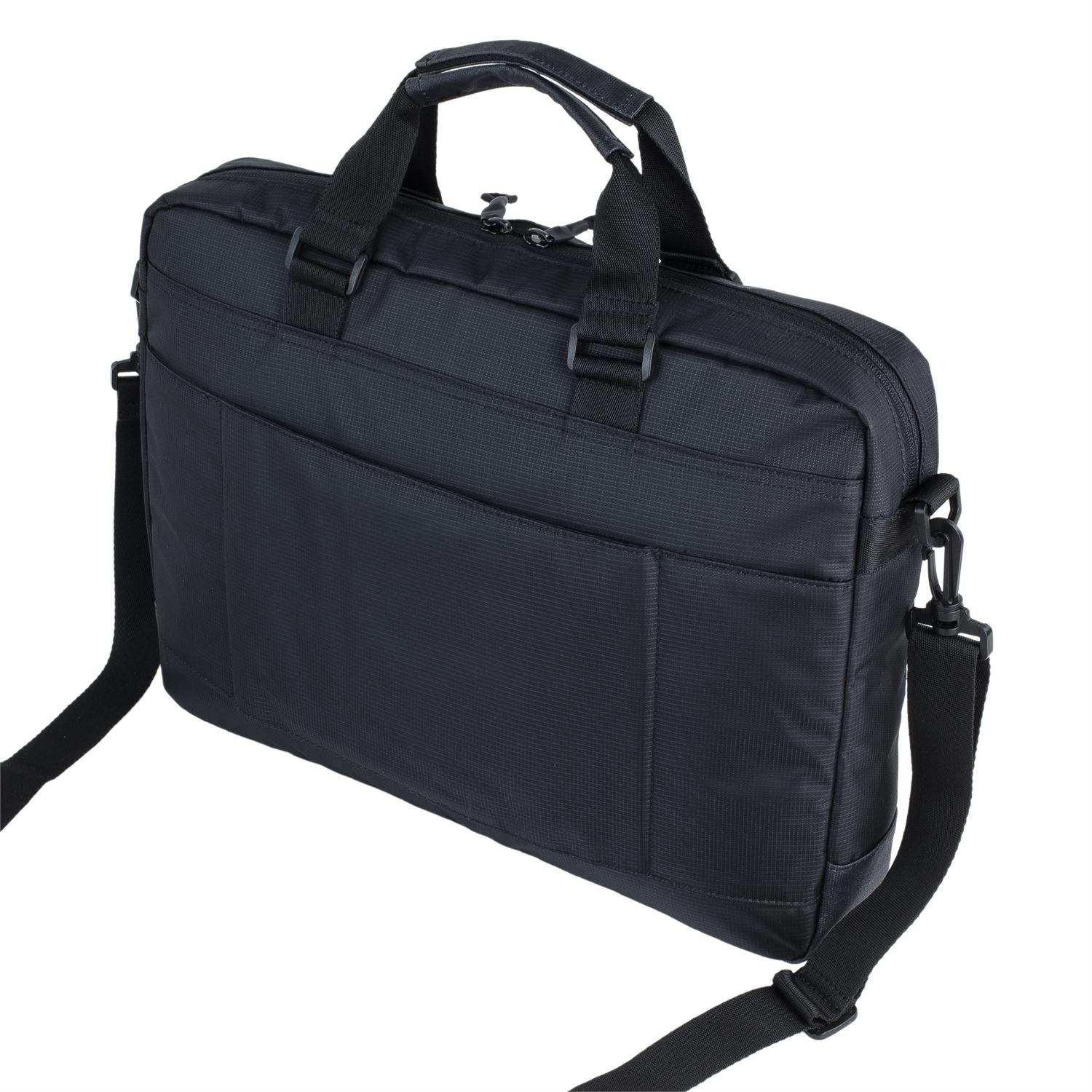 Laptop fall 15,6 zoll. Mann. Schulter tasche und doppel griff mit zipper verschluss. Nylon/leinwand beschichtet