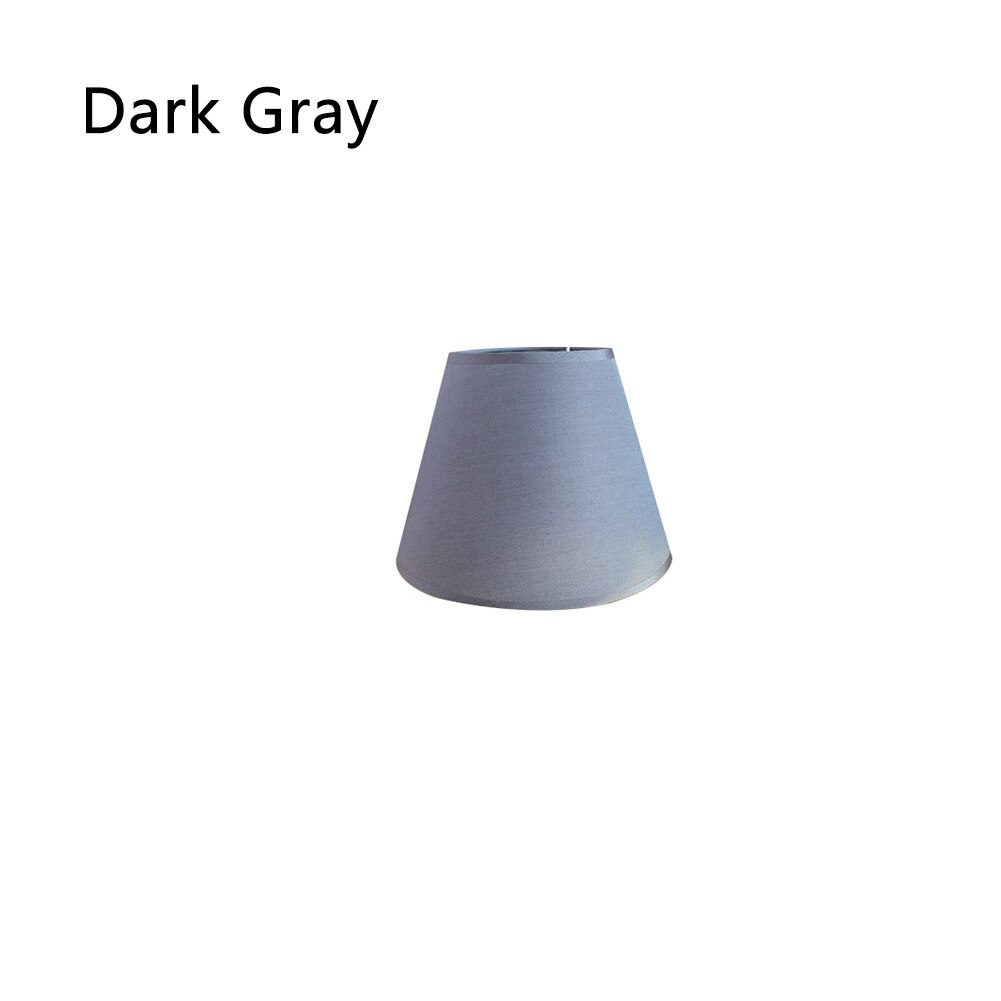 Tissu abat jour Art déco solide abat jour applique lampe de Table abat jour moderne pour la décoration de la maison: Dark Gray