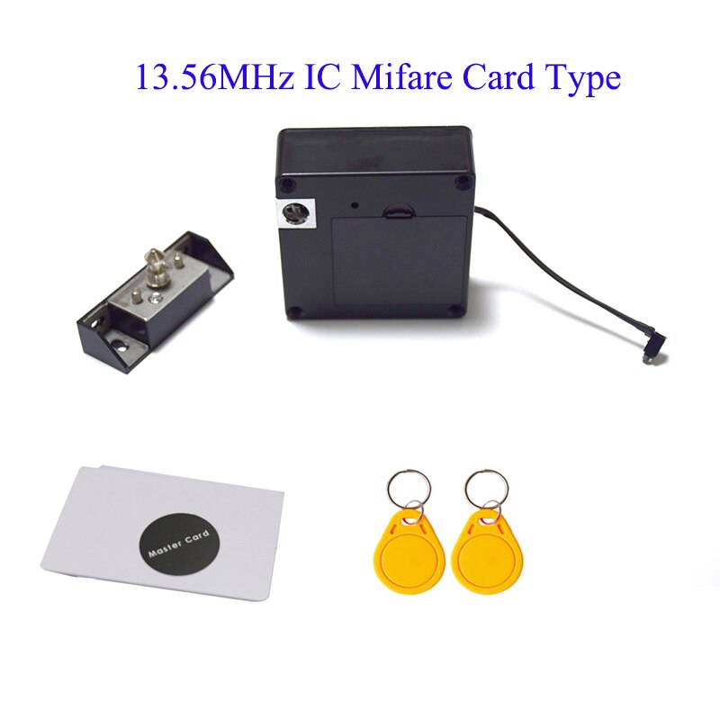 Serrure électrique Invisible pour armoire et tiroirs, carte IC, RFID, 13.56MHz: Kit D