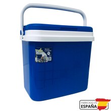 KROWN - Nevera Portátil Térmica, Azul y Blanco, Polipropileno, Ideal Para Actividades al Aire Libre en el Jardín, Camping, Barbacoas, Pícnic, Playa. Capacidad - 10 Litros / 16 Litros / 25 Litros / 32 Litros