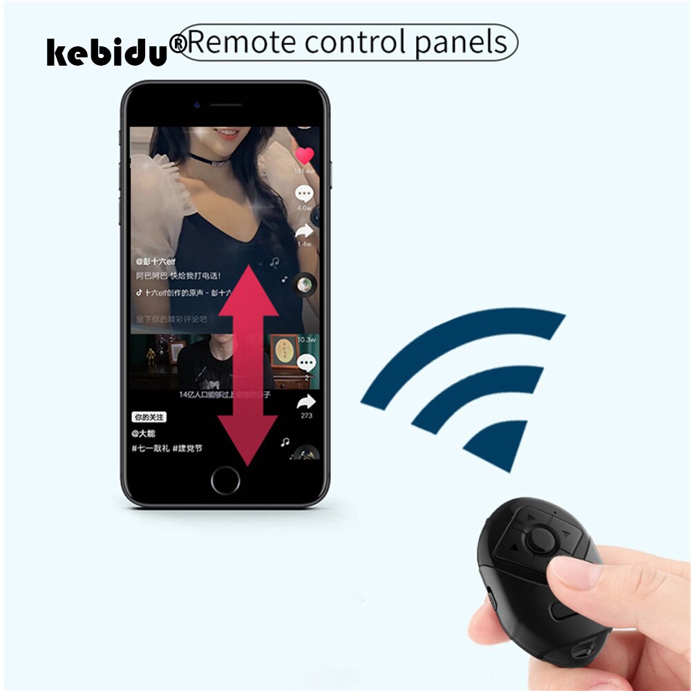 kebidu Bluetooth Selfie Shutter Release Mini Photograph Button Controller Adapter For Phone Selfie Photo Control Remote Button