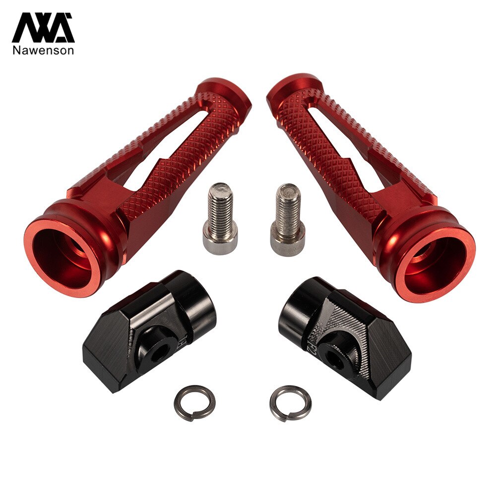 Pedaleira de alumínio para motocicleta, para honda cb1000r 2016-2018, pedaleira do passageiro traseiro, cbr600rr 2010-2018, cbr1000rr 2010-2018
