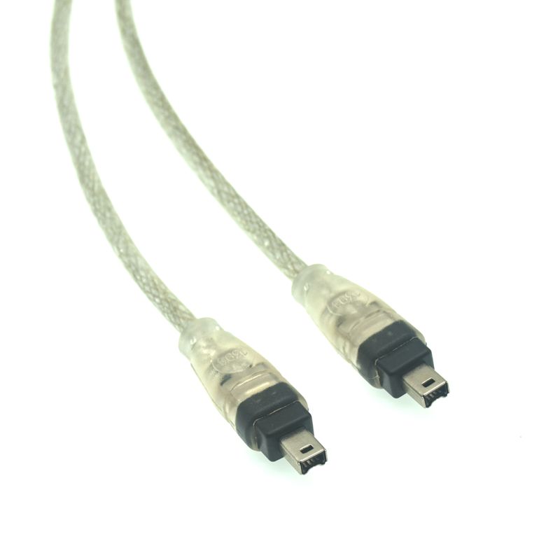 FireWire 1394 naar USB-datakabel IEEE 1394 4-pins naar USB-ministekker Firewire voor MINI DV HDV-camcorder om te bewerken voor DV PC-camera: Oranje