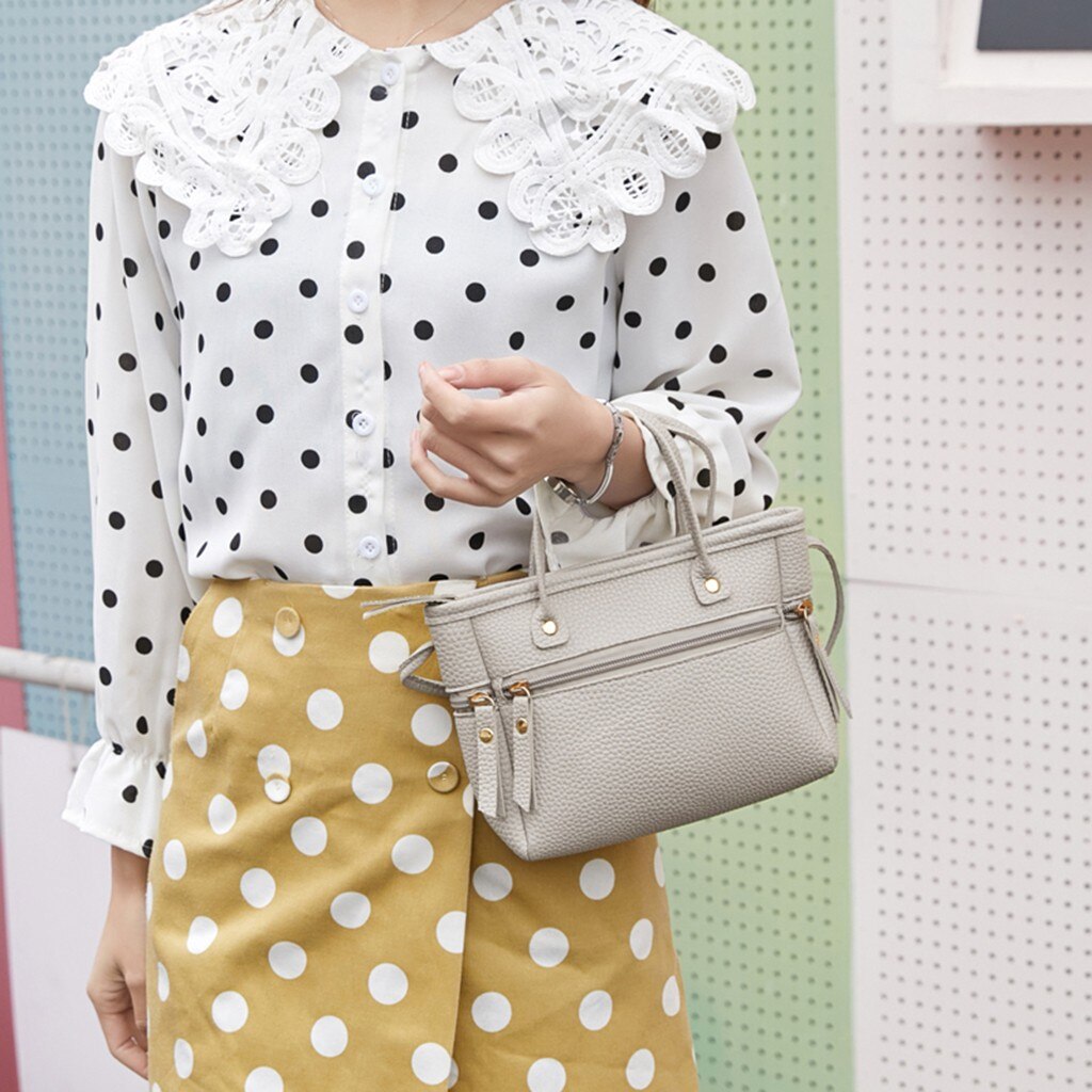 2019 Negócios Simples Das Senhoras Das Mulheres Moda Casual Sólida Do sexo feminino Casual Pu Couro Crossbody Mensageiro Bolsa de Ombro Sacos 50