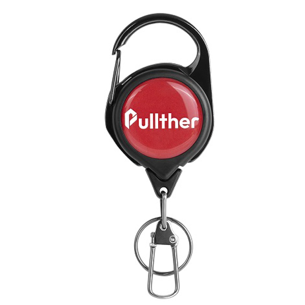 Pullther Fishing Retractable Key Chain with Gear Combo Cord Easy Release Badge Holder Fly Fishing Zinger Retractor Accessories: Brown