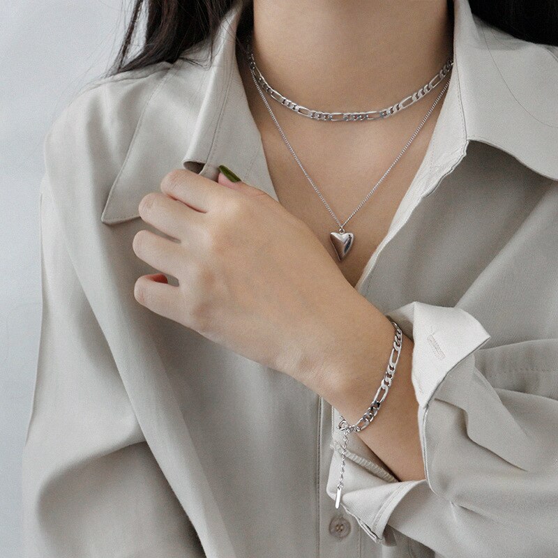 Koreaanse S925 Sterling Zilveren Armband Koud Licht Wind Kleine Niche Ketting Vrouwelijke Armband Persoonlijkheid Zilveren Ketting Decoratie