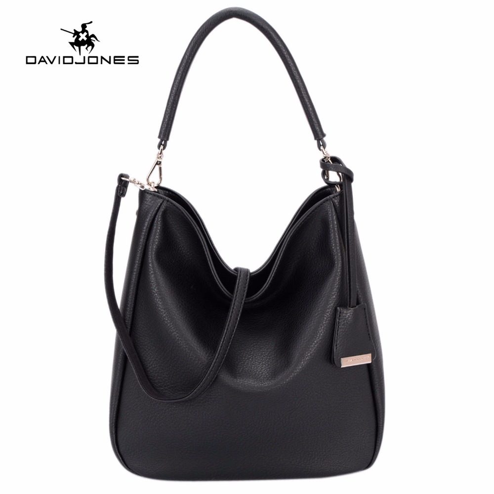 DAVID JONES frauen messenger taschen pu leder weibliche schulter taschen große dame reise umhängetasche mädchen handtasche tropfen