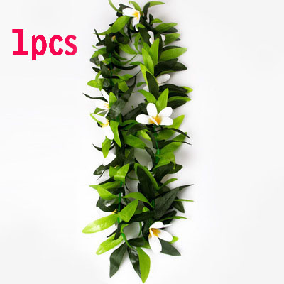 3 stk hawaiian kunstige blomster guirlande halskæde sommerfugl blad blomst leis blad fest hawaiian pool fest dekorationer: Hvid 1 stk