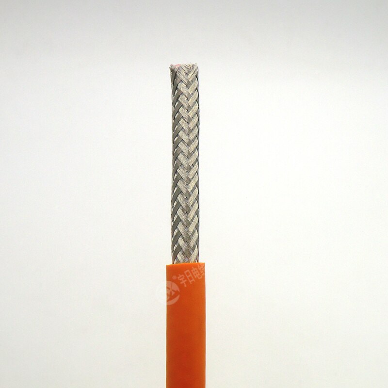 Cable de alimentación de cadena de arrastre blindado Ultra Flexible 4 núcleos 0,5, 0,75, 1,1.5,2.5mm ² Cable de remolque naranja 1m (20,19.17,15,14,13 AWG)