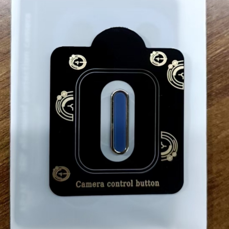 2PCS Metal Camera Control Button Protector For iPhone 17 16 Pro Max Alloy Ring Glass Side Control Cover Anti-scratch Sticker: Rose Gold