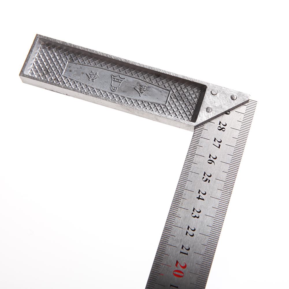 Portable 1Pc 30cm Stainless Steel Right Measuring Angle Square Ruler