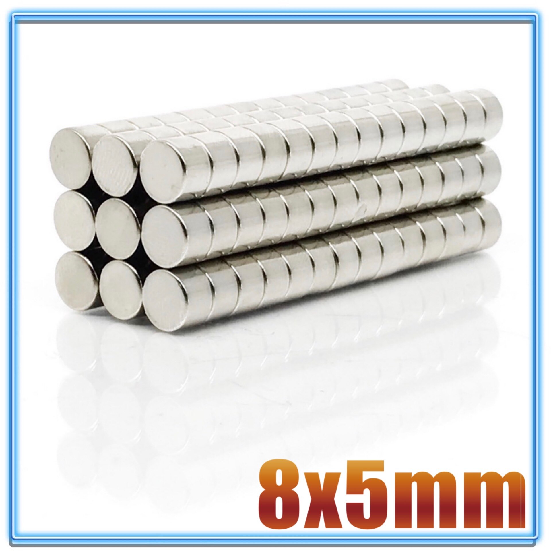 50Pcs Mini N35 Round Magnet 8x1 8x1.5 8x2 8x3 8x4 8x5 8x6 8x10 mm Neodymium Magnet Permanent NdFeB Super Strong Powerful Magnets: 8x5(50Pcs )