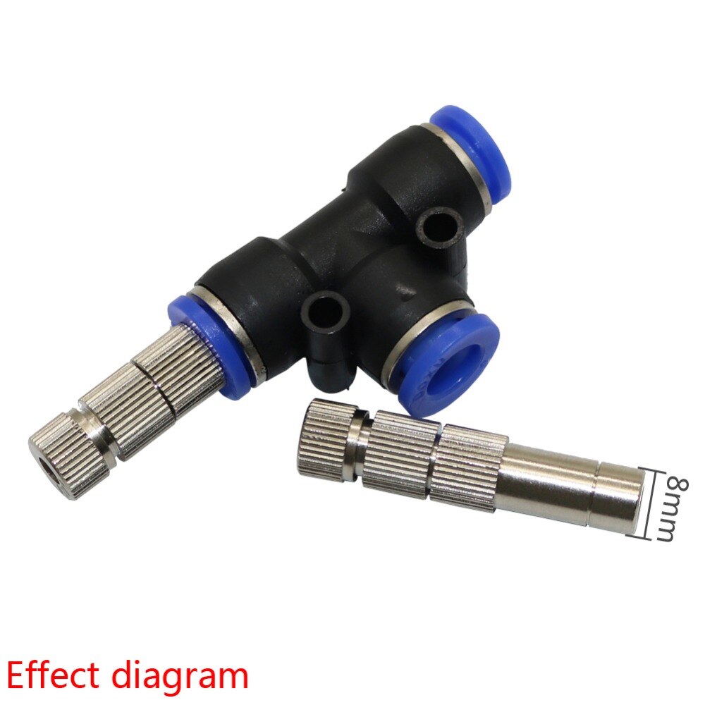 5~20bar Fog Mist Nozzle with Filter Greenhouse Automatic Water Atomized Sprayer Slip lock Quick-Connect Nozzles 1 Pcs