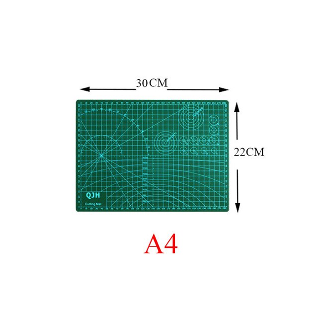 A1 A2 A3 A4 PVC Cutting Mat Board Durable Self-healing DIY Sewing Student Art Paper Cutting Engraving Cut Pad Leather Craft Tool: A4 30x22 CM