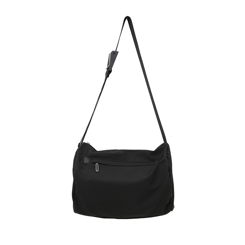 Ins-marken-umhängetasche mit großem fassungsvermögen, ideal für paare, freizeit und alltag, aus robustem canvas, für damen: Schwarz