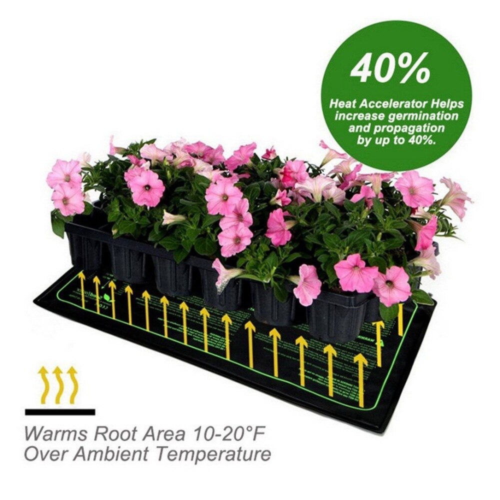 10x20.75inch Seedling Heating Mat Waterproof Plant Seed Germination Propagation Clone Starter Pad Garden Supplies EU/AU/US/UK