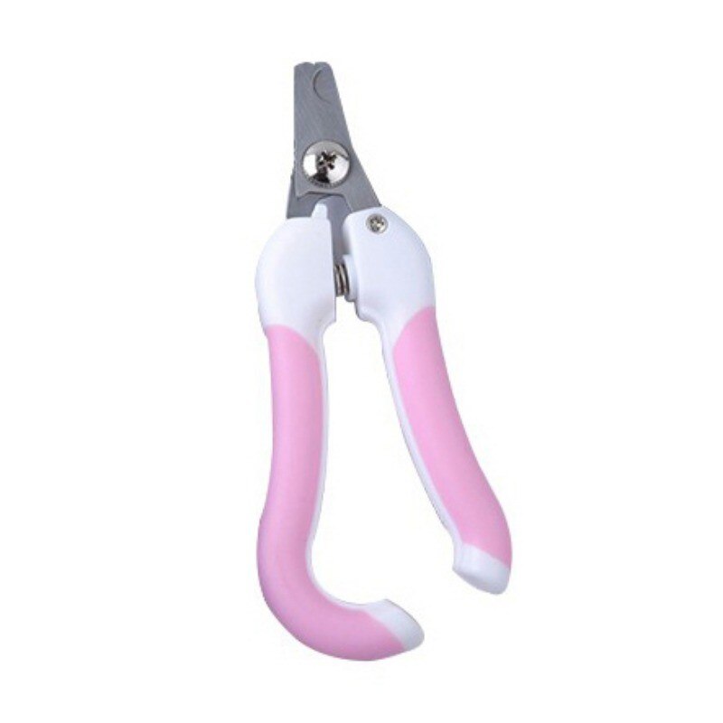 Cortauñas portátil para gato, lima de uñas para cachorros, perros, gatos, herramientas de cuidado de los dedos del pie, suministros de aseo para gatos, triangulación de: Pink Nail Clipper / L