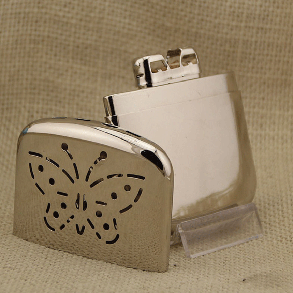 Portable Pocket Hand Warmer Zinc Alloy Portable Pocket Liquid Fuel Hand Warmer Indoor Outdoor Handy Heater