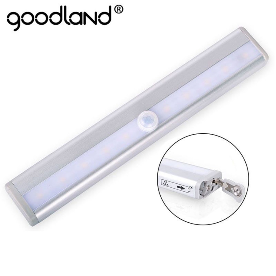 Led Nachtlampje Pir Motion Sensor Closet Cabinet Light Wireless Night Lamp Keuken Trap Verlichting Luminaria Batterij