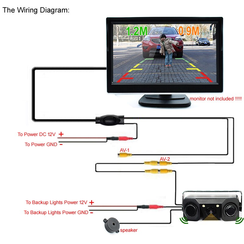 Auto Radar en Achteruitrijcamera multifunctionele Universele Achter Radar Sensor Vroege Waarschuwing Detector Auto Achteruitkijk Voertuig Camera