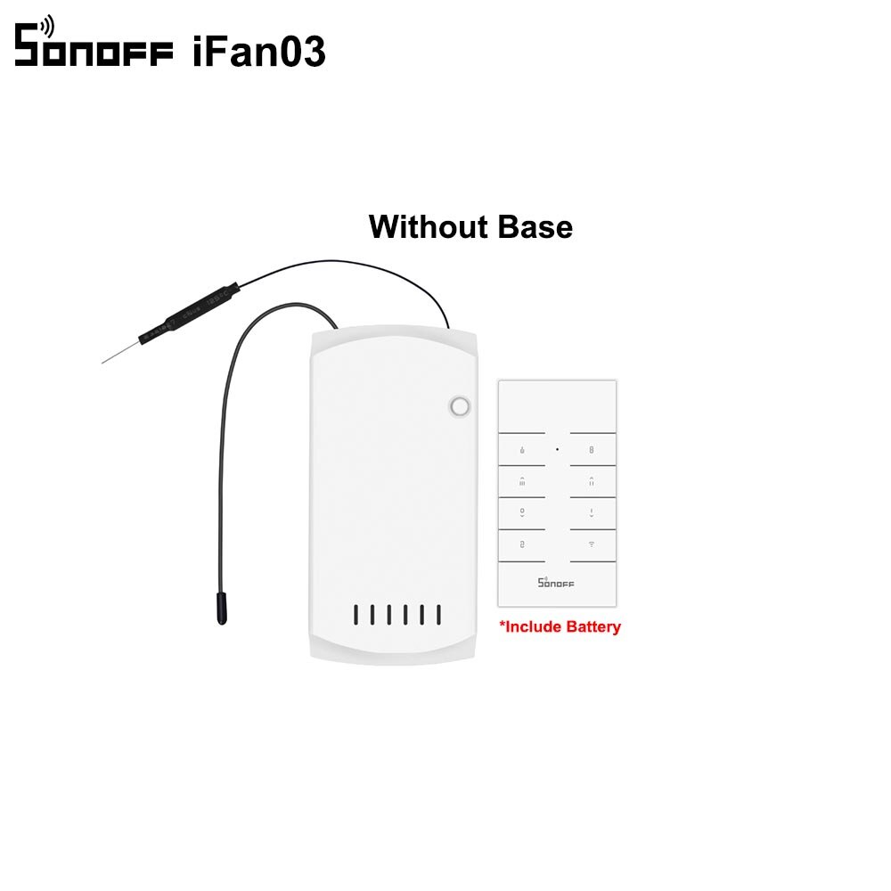 SONOFF iFan03 Wifi Smart Fan Switch Celling Fan/Light Controller 433 RF/APP/Voice Remote Control Adjust Speed Smart Home Module: iFan03