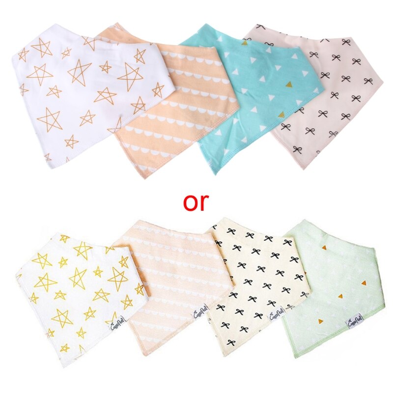 4 stuks baby slabbetjes voor jongens en meisjes, boerdoeken, waterdichte slabbetjes, bandana 's  e06f