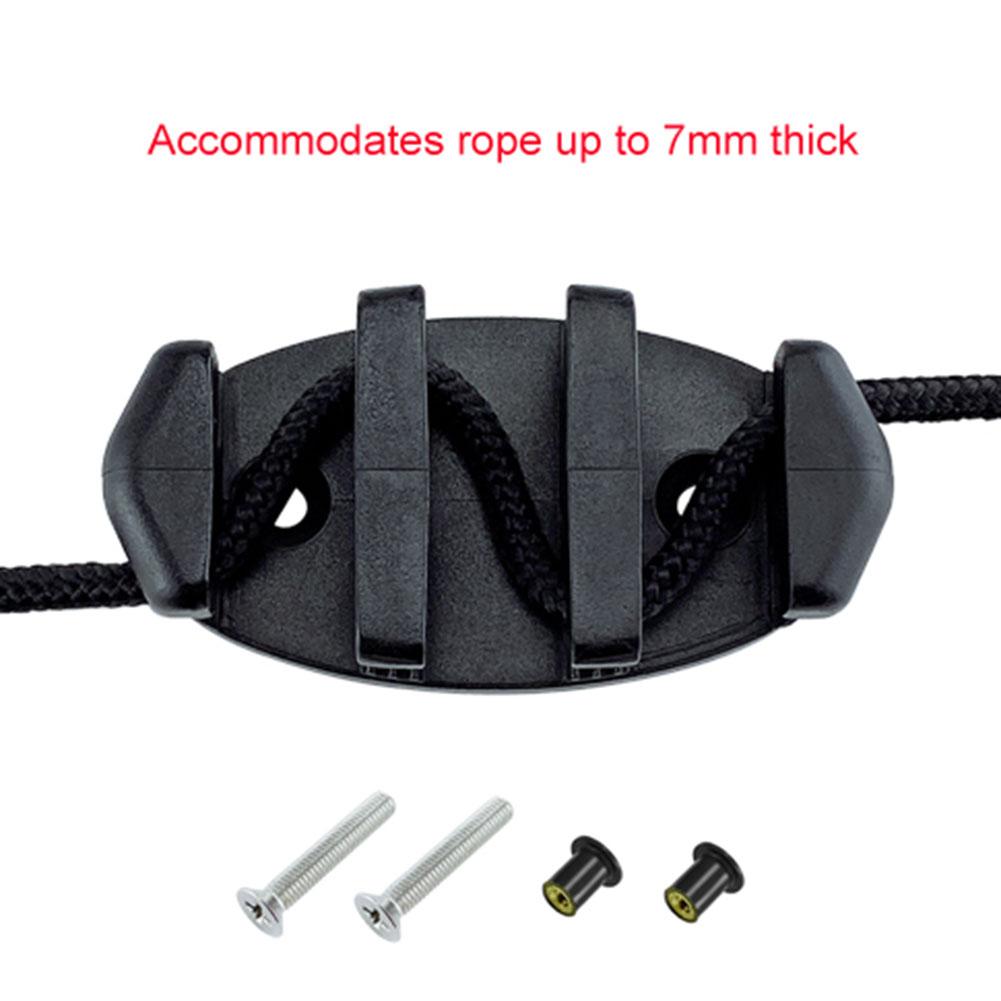 for Kayaks Canoes Boats tether seat Mooring splint Kayaks Zig Zag Cleat Non-slip Canoe Anchor Trolley Kit