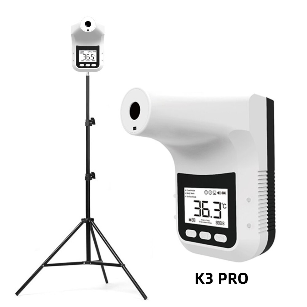 Non-Contact Wall-Mounted Digital Infrared Thermometer with 160cm Tripod Stand K9 1000ml Automatic Sensor Soap Dispenser: K3 pro